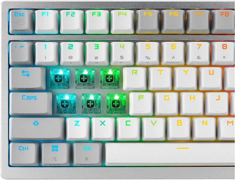 Клавіатура бездротова Asus ROG Azoth RGB WL BT White (90MP031A-BKUA11) Білий Харків - фото 10
