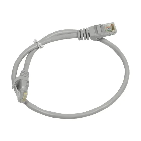 Патч-корд мережевий гігабітний Trinix UTP, RJ-45, CAT.5 0.3m Gray (73-00602) Київ