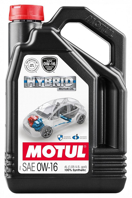 MOTUL Hybrid 0W-16 4L (333207 / 107154) — Синтетична моторна олива для гібридних двигунів | API SP / ILSAC GF-6A / GF-6B Ковель - фото 1