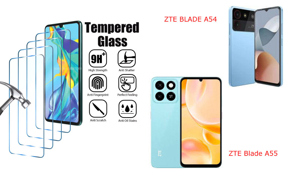 Защитное стекло ArmorGlass для ZTE BLADE A54, Blade A55 – устойчивое к царапинам и ударам Киев - изображение 1