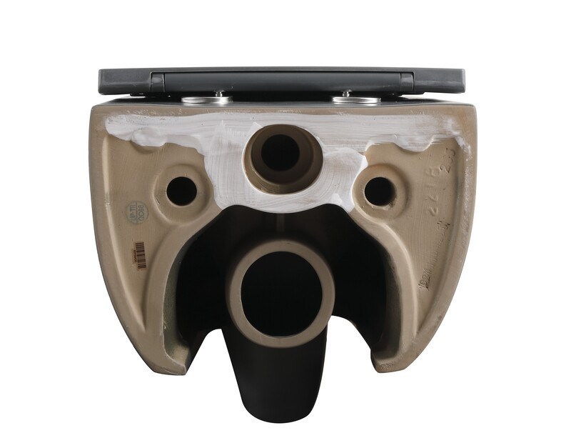 Унітаз підвісний Mixxus Premium TOPPER-0303-R GRAY 495x370x350mm система змиву RIMLESS (MP6657) Київ - фото 6