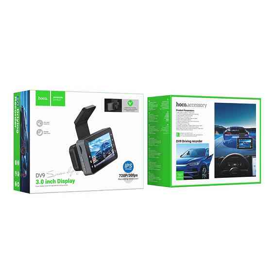 Відеореєстратор HOCO DV9 3-inch screen driving recorder (720P) Metal Gray Київ