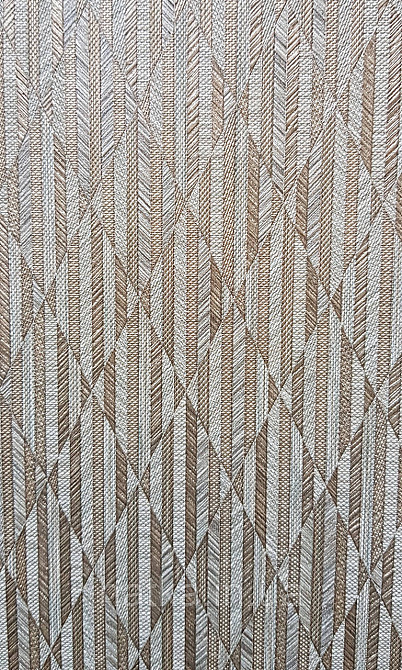 Обои виниловые на флизелине AdaWall Omega1.06х10 геометрия 3д фигуры полосы под бамбук зеленые золото 23205-4 Киев - изображение 3