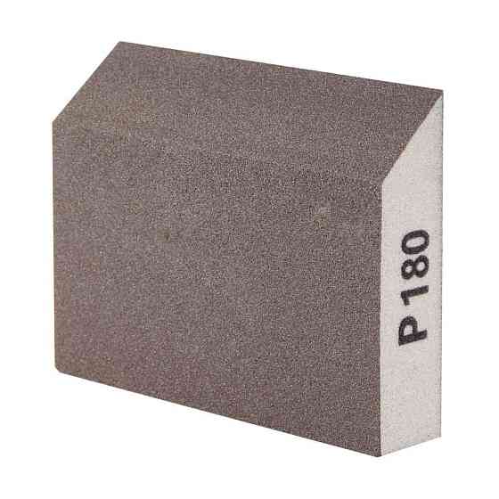 Губка шлифовальная четырехсторонняя угловая 110×90×25мм P180 SIGMA (9130491) Ровно