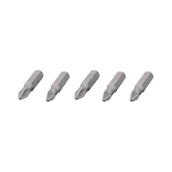 Комплект викруткових насадок, PZ2, 1/4"×25 мм, ACR, S2, 5 од., STORM Львів