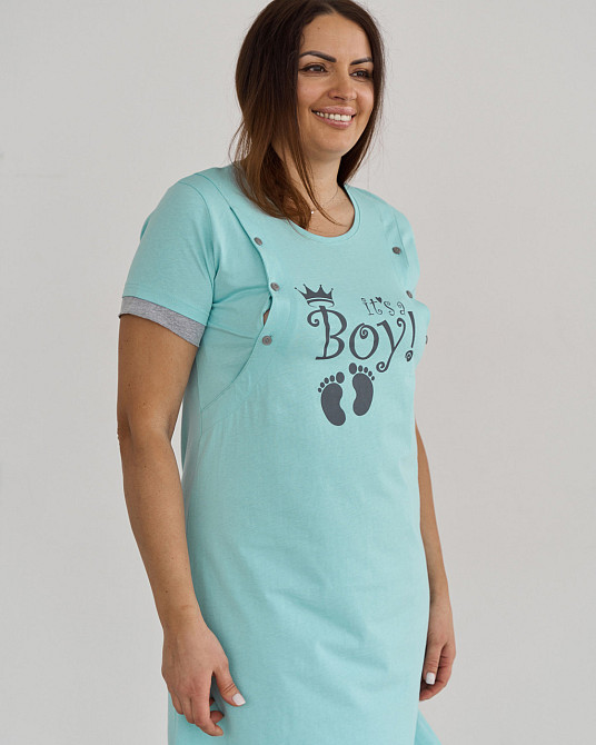 Сорочка домашняя для беременных - Princess/Boy Nicoletta 7373 XL Киев - изображение 1