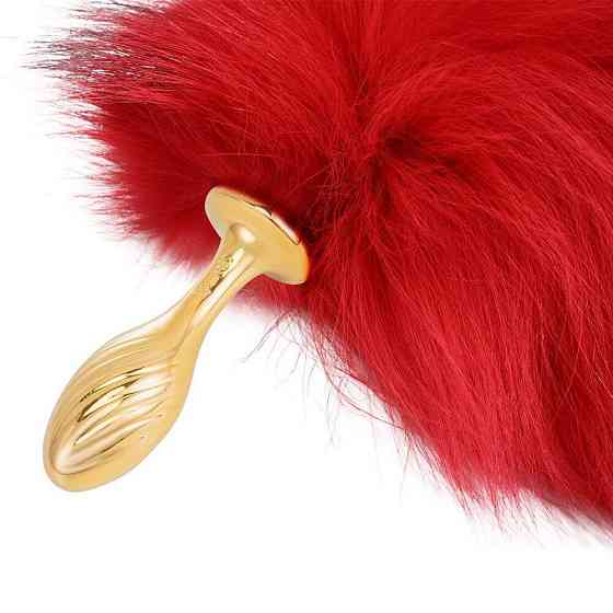 Анальна пробка з хвостом лисиці LOCKINK SEVANDA Red Vixen Set with Pear-shape Plug Sex Aura Київ