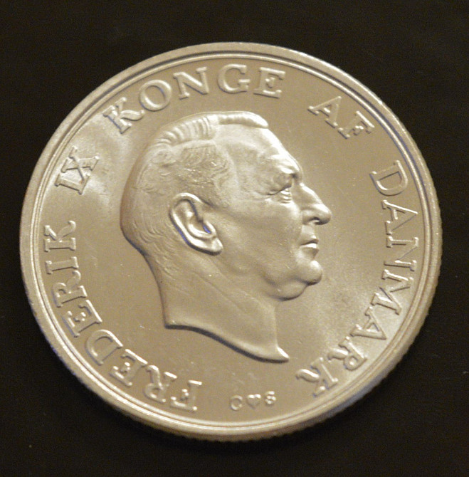 Дания 2 кроны 1958 год (Серебро) Полтава - изображение 1