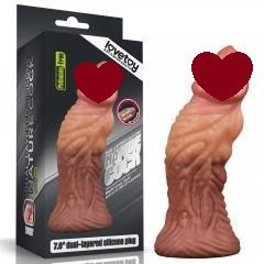 Фаллоимитатор - Dual-Layered Silicone Plug 7