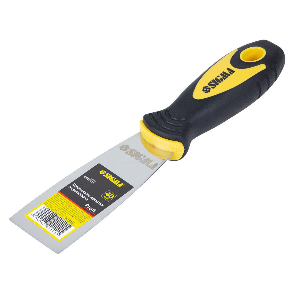 Шпательная лопатка нержавеющая Profi 40мм SIGMA (8322111) Киев - изображение 1