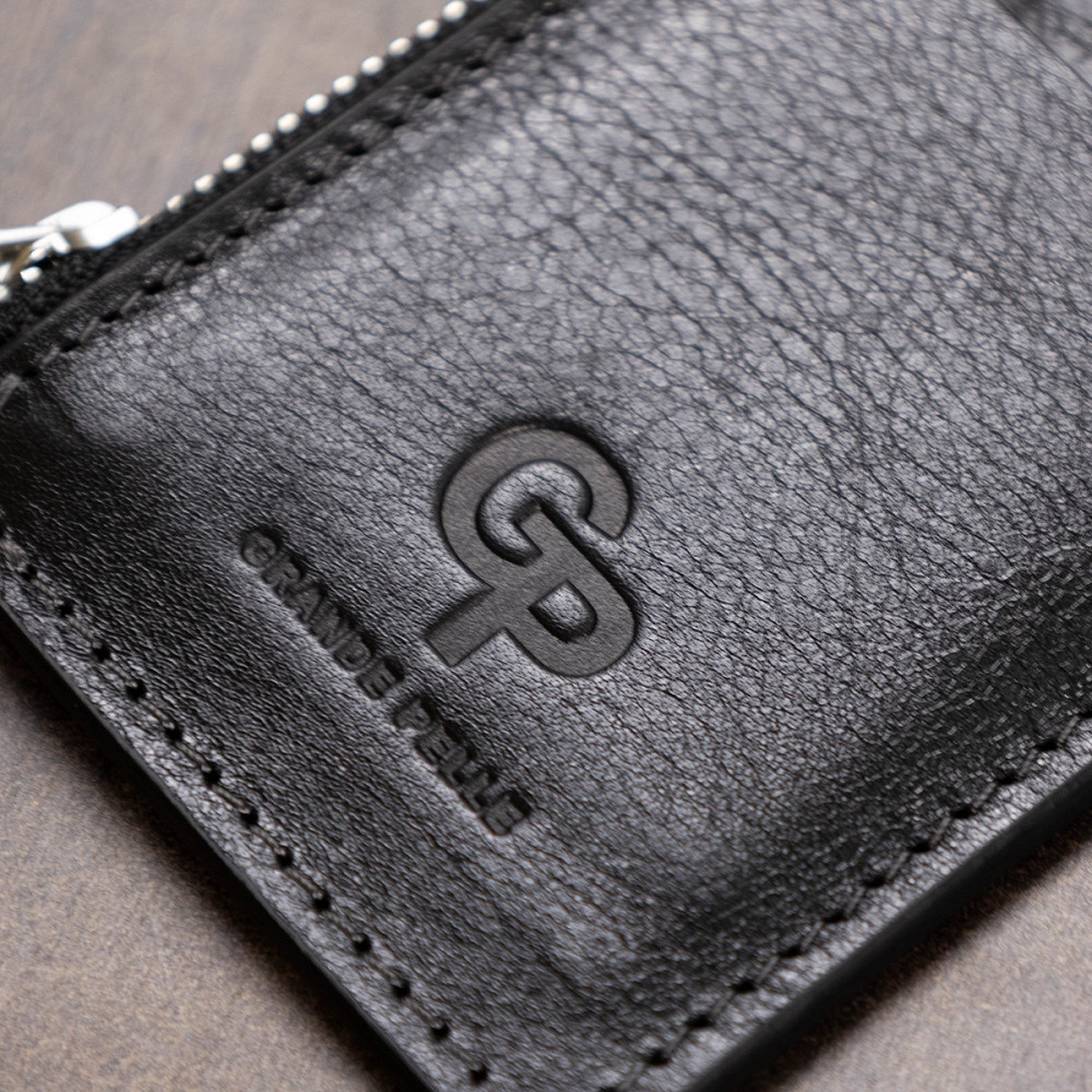 Шкіряний невеликий картхолдер GRANDE PELLE 11399 Чорний Київ - фото 9