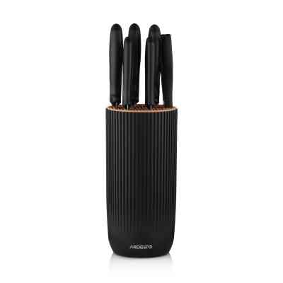 Набор ножей Ardesto Gemini 7 предметів, чорний (AR2107BL) Винница