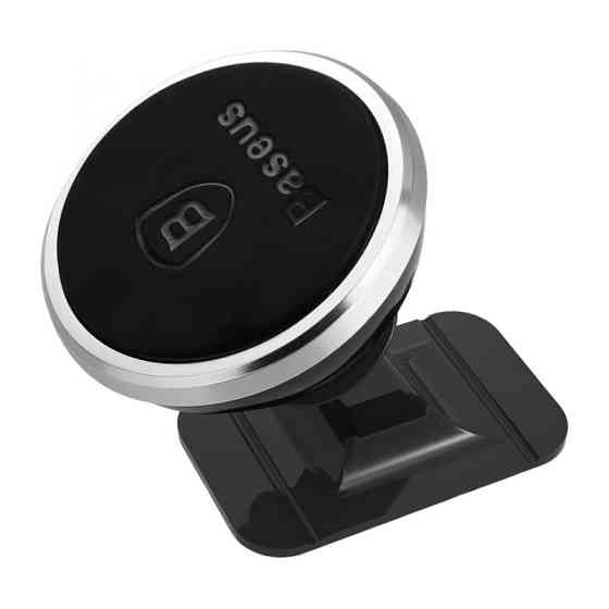 Магнитный автомобильный держатель для смартфона Baseus Car and Desk Holder SUGENT-NT0S (Серебристый) Николаев