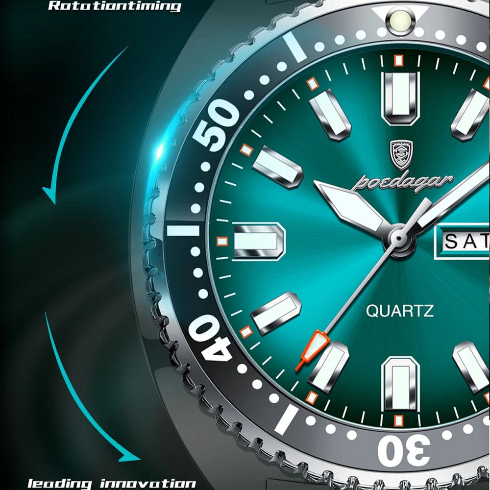 Годинник чоловічий кварцовий Poedagar Stanford Rubber (2 ремінці) Київ - фото 5