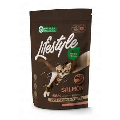 Сухий корм для кішок Nature&apos;s Protection Lifestyle Grain Free Salmon Kitten 400 г (NPLS45952) Вінниця