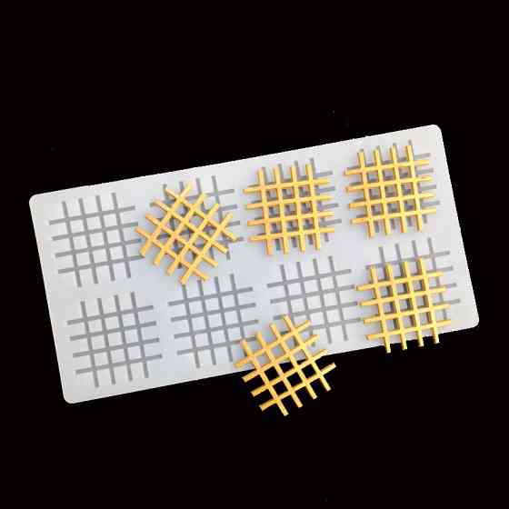 Молд силиконовый для шоколада Решетка 238 на 120 мм серый Киев