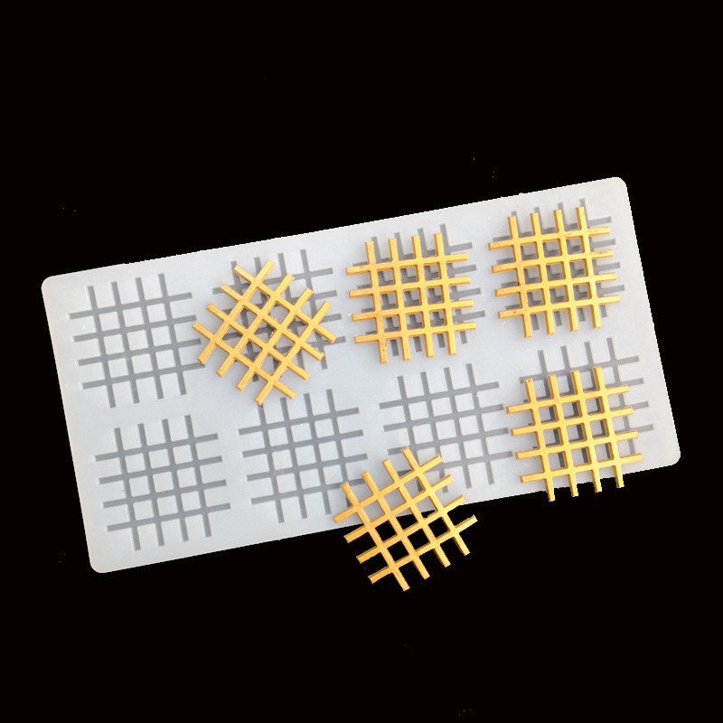 Молд силиконовый для шоколада Решетка 238 на 120 мм серый Киев - изображение 1