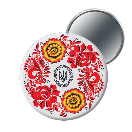 Дзеркало кишенькове сувенірне Орнамент Київ - фото 1