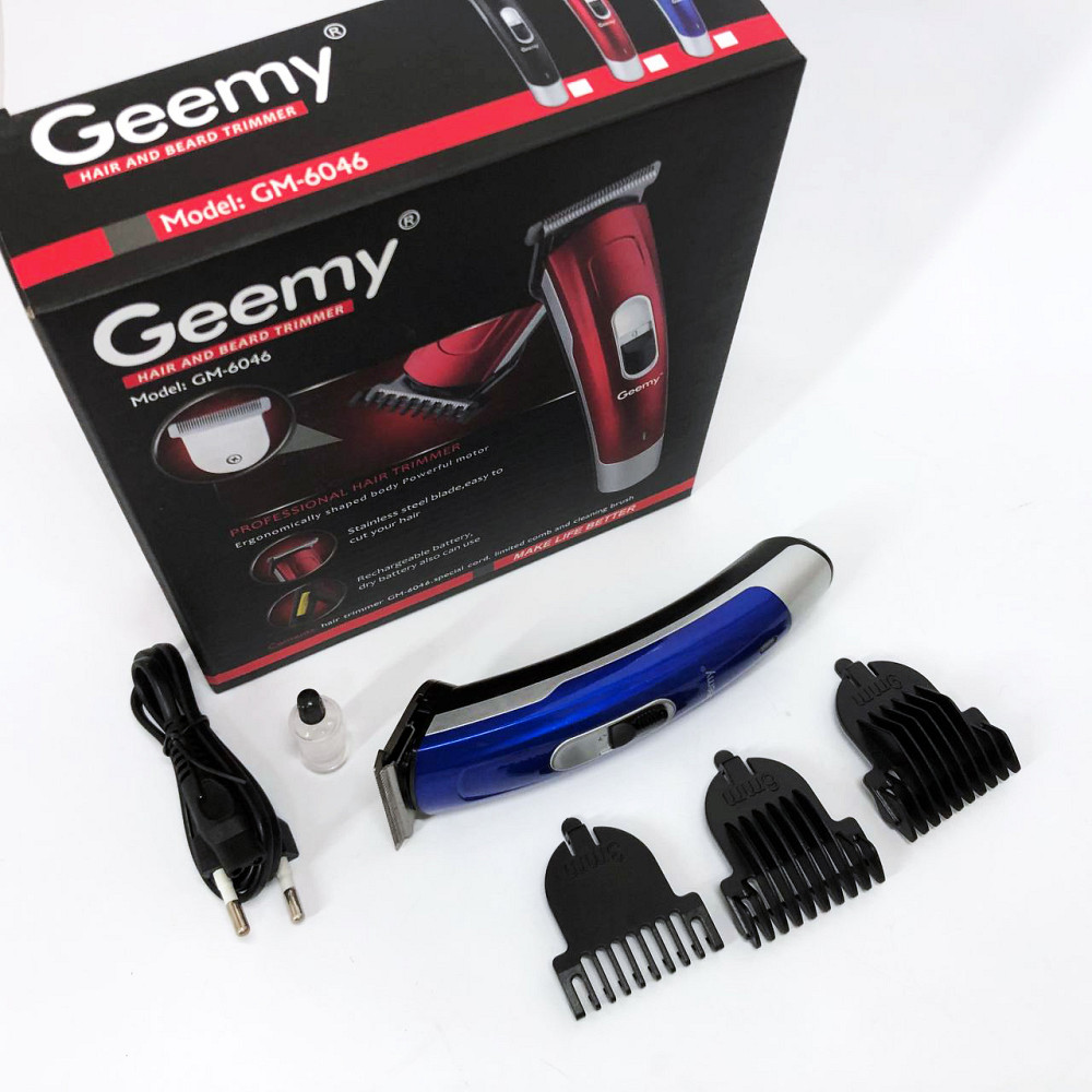 Електрична машинка з насадкою для бороди Gemei GM-6046, Універсальні машинки для стрижки волосся IS-58 Львів - фото 1