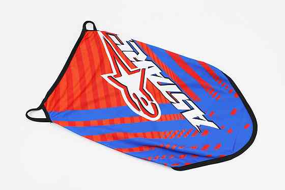 Маска обличчя пилозахисна "Alpinestars", з синім малюнком, GE-87 Київ