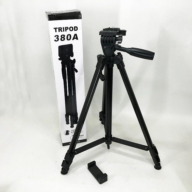 Штатив для блоггера TriPod 380A 0.50-1.35м, Штатив с устойчивой конструкцией для студии HX-19 Львов - изображение 9