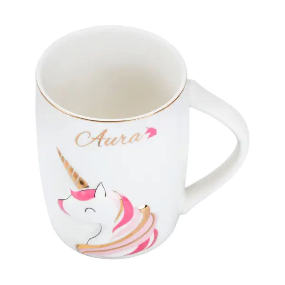 TS Kitchen Чашка порцелянова з малюнком єдинорога 400 мл Aura HP7187P Київ - фото 3