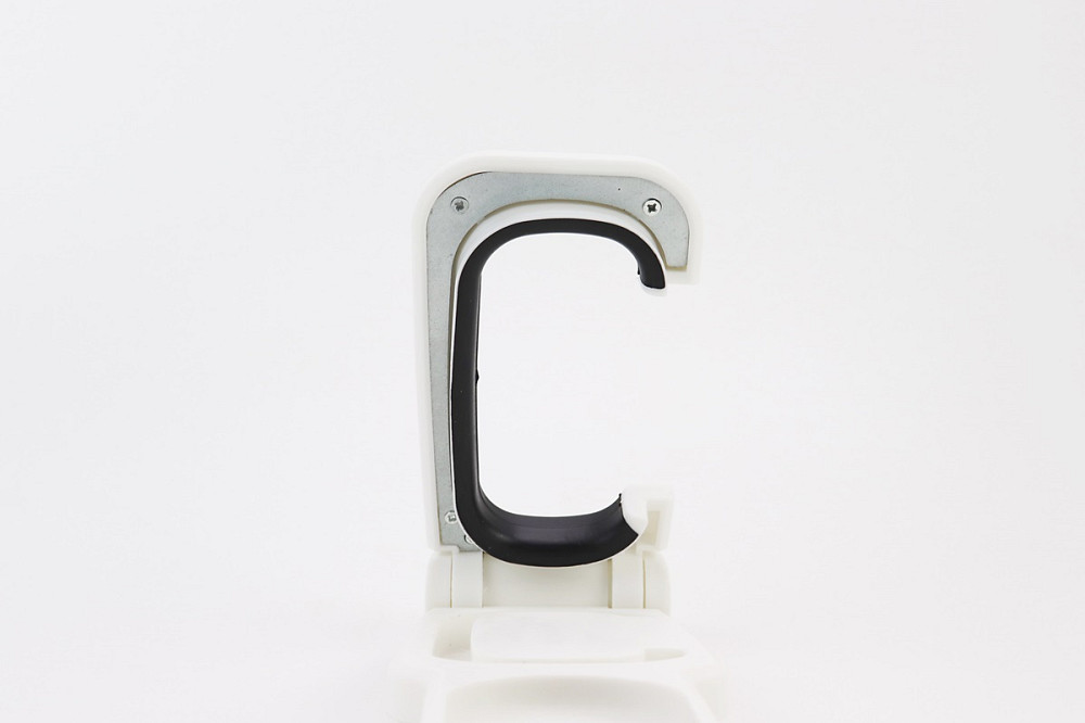 Кріплення велосипеда за колесо до стіни складане, пластмасово-металеве, біло-чорне HS-009В (без дюбелів) Київ - фото 2