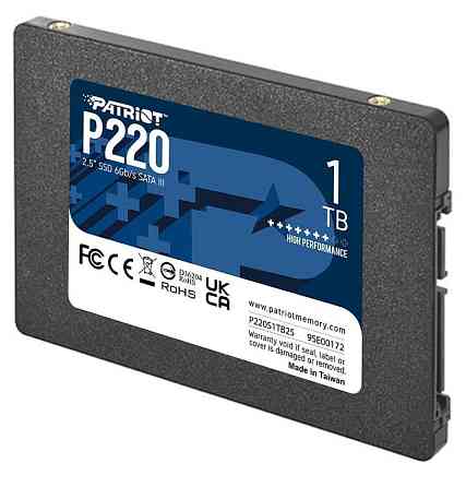Накопичувач SSD Patriot P220 1TB 2.5" 7mm SATAIII Київ