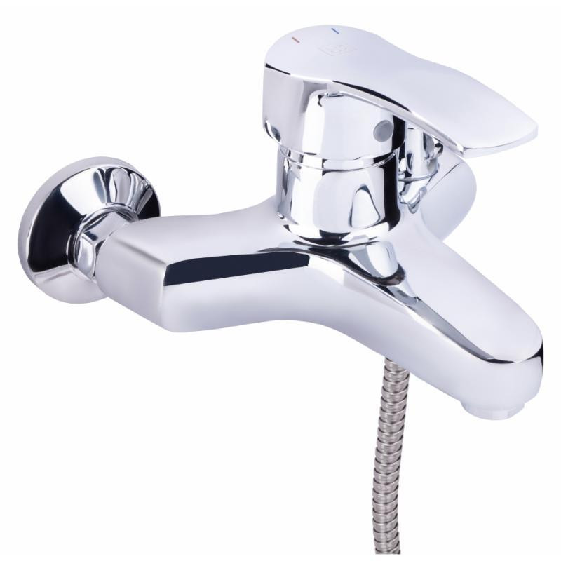 Змішувач для ванни Lidz (CRM) 41 86 006-1 New з душовим гарнітуром (LIDZCRM204900603) Київ - фото 3