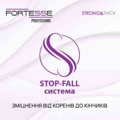 Шампунь Fortesse Professional Strong & Thick Укрепляющий Для ослабленных волос, склонных к выпадению 400 мл (4823115501561) Винница