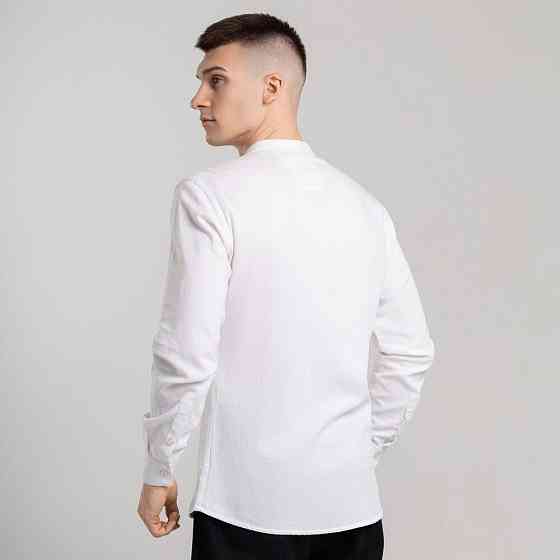 Мужская рубашка белая с длинным рукавом Pobedov Orion Киев