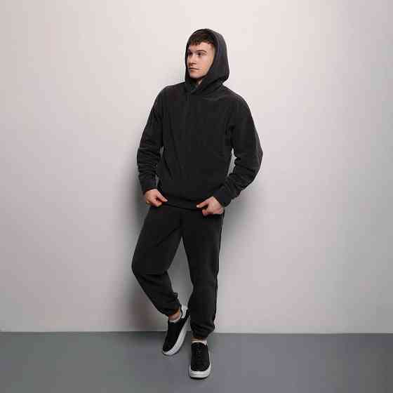 Темно-сірий костюм зимовий флісовий. Чоловічий теплий костюм Pobedov Mariot Київ