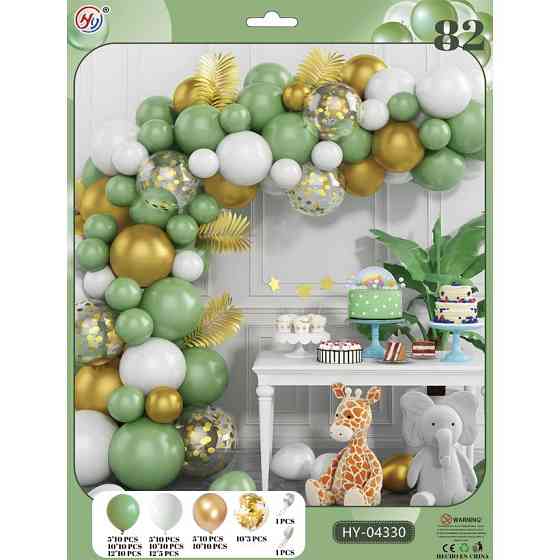 Набор воздушных шаров для создания фотозоны-арки HY-04330, 82 штуки Винница