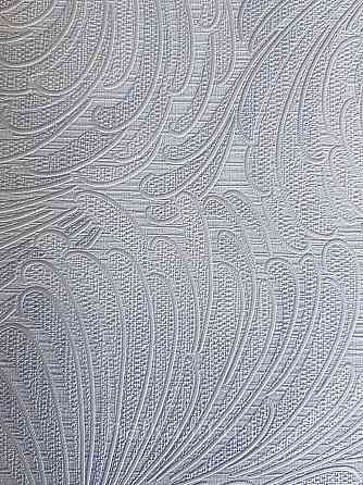 Шпалери метрові вінілові на флізелін Grandeco Poem геометрія абстракція мазки віяло світло сірі на білому Київ