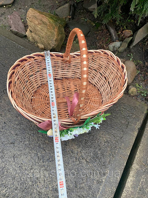 Пасхальний кошик плетений з лози Київ - фото 4
