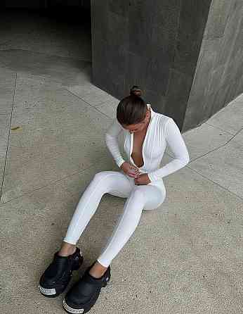 Комбинезон женский с моделирующими швами микродайвинг Белый, 46/48 Одесса