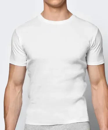 Чоловіча футболка Atlantic бавовна BMV-048 M, Блий Київ