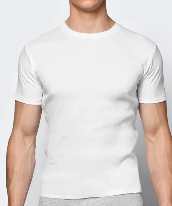 Чоловіча футболка Atlantic бавовна BMV-048 M, Блий Київ - фото 1