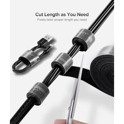 Набор для крепления лента-липучка LP124 20mm Cable Tie Band 5m Black Ugreen (40356) Винница - изображение 3
