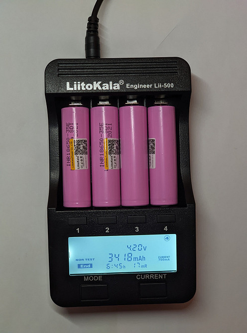 Акумулятор 18650 Samsung INR18650-35E 3500mAh Рожевий Вінниця - фото 7