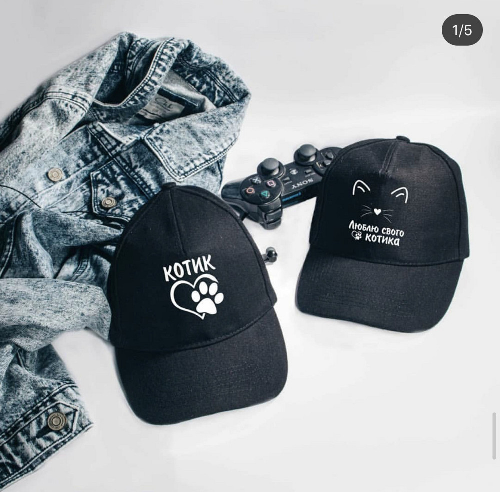 Парные кепки-бейсболки Кот \ Люблю своего кота Черновцы - изображение 1