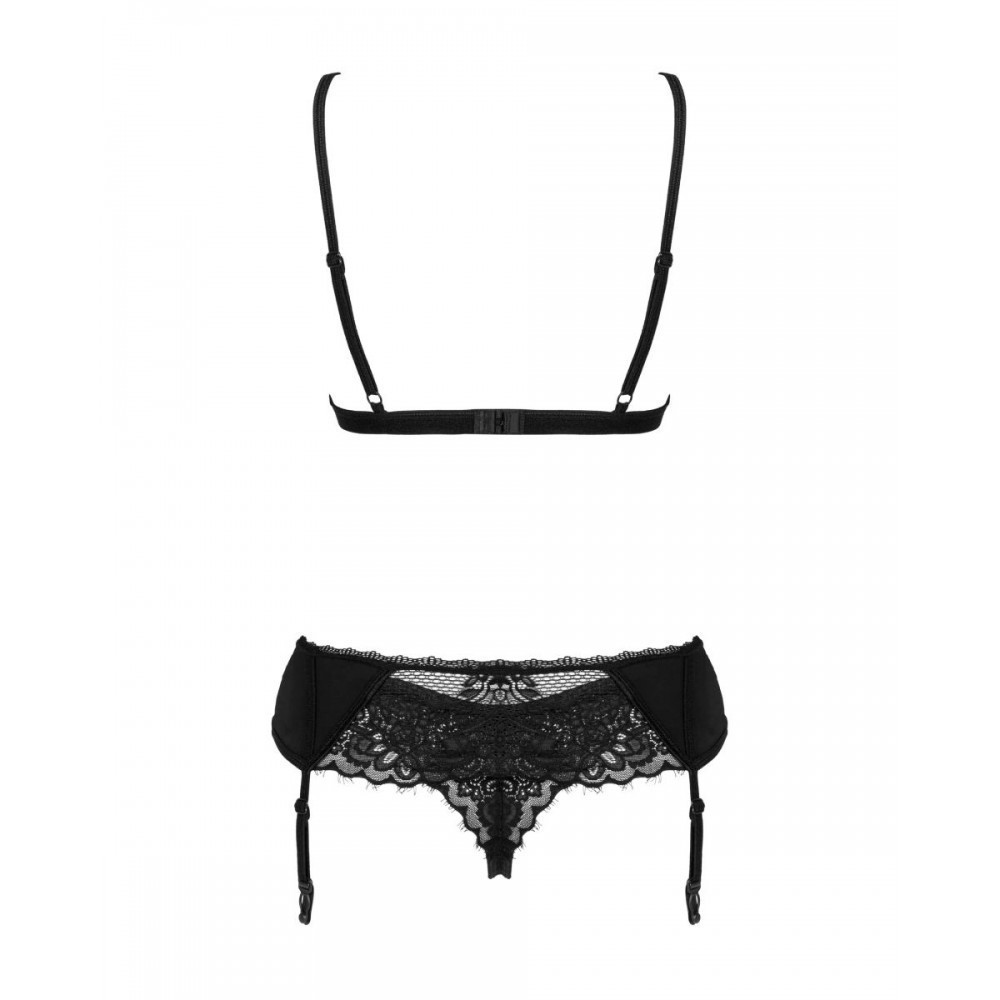 Мереживний комплект Obsessive Maderris 3-pcs set XS/S Sex Aura Київ - фото 5