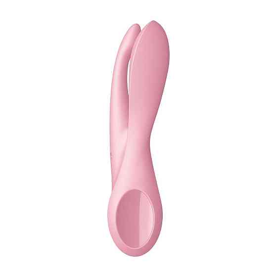 Клиторальный вибратор Satisfyer Threesome 1 Pink с тремя гибкими пальчиками Sex Aura Киев