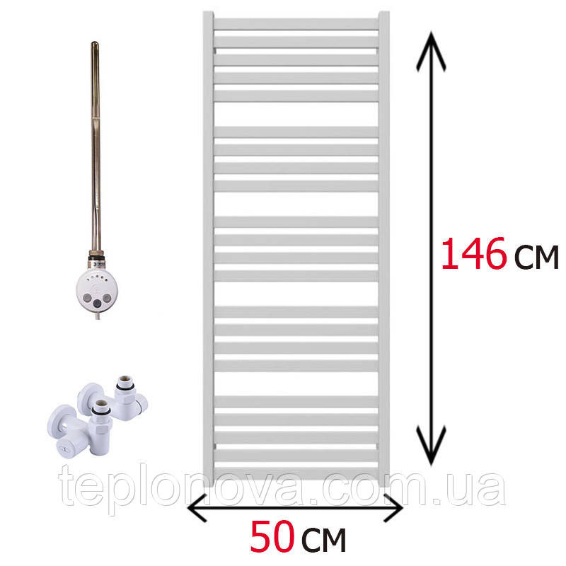 Комбинированный Полотенцесушитель Плоский Белый 1460х500 Terma Marta Черновцы - изображение 1