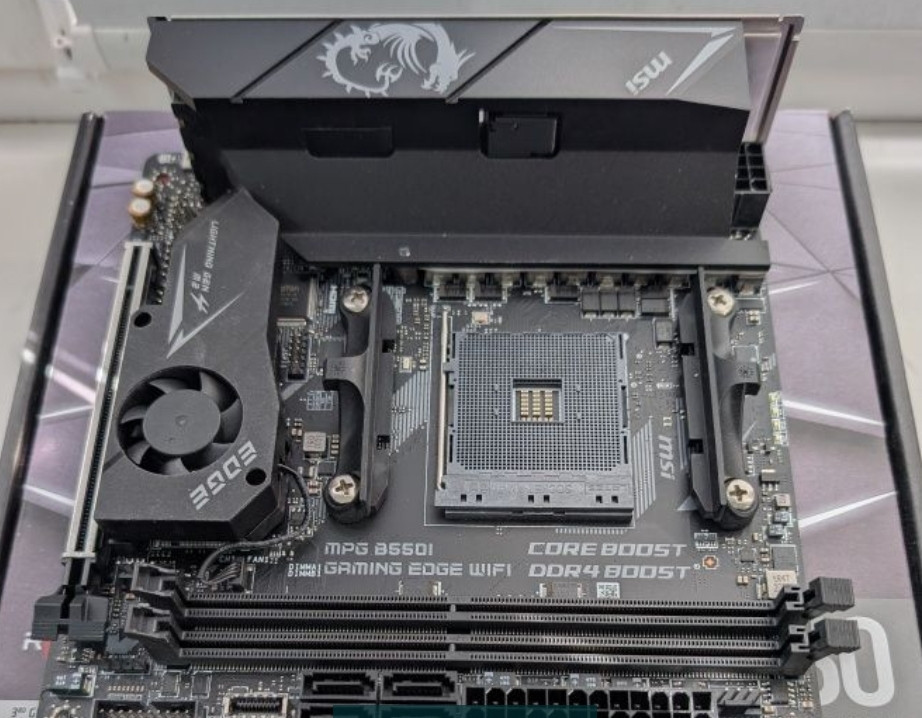 Материнская Плата MSI MPG B550I Gaming Edge WiFi Socket AM4, mini-ITX. Киев - изображение 4