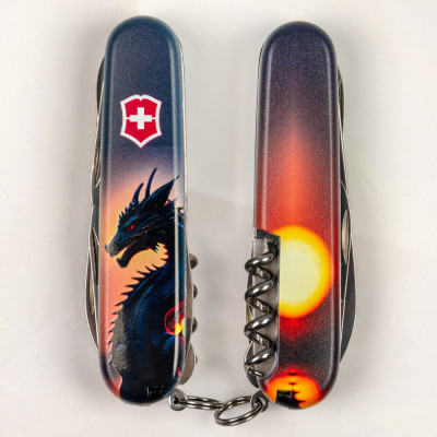 Нож Victorinox Climber Zodiac Дракон в променях сонця (1.3703.3_Z3270p) Винница - изображение 7
