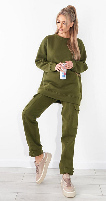 Теплий костюм на флісі з великими кишенями (42) Київ - фото 1