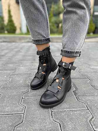 Olli Ботинки OLLI черные натуральная кожа весна-осень размер 36-38 (K-23-1055) Коломия
