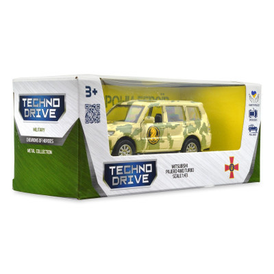Машина Techno Drive Автомодель серии Шевроны Героев - Mitsubishi Pajero 4WD Tubro - 47 ОМБр (250361M) Винница - изображение 2