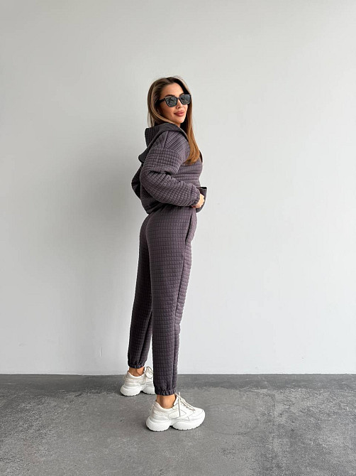 Женский прогулочный костюм тройка: кофта топ и штаны Капитон Фуме, 46/48 Одесса - изображение 7